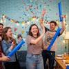 Haakong 40 Pcs Round Boom Sticks Inflatable Cheering Sticks for