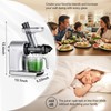 Juicer Machines,ORMEO HOME Cold Press Juicer with 3.60"Large Feed Chute