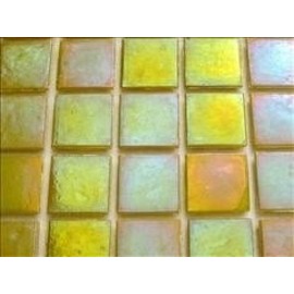 75 Sheet Yellow Iridescent 20mm Mosaic Tiles