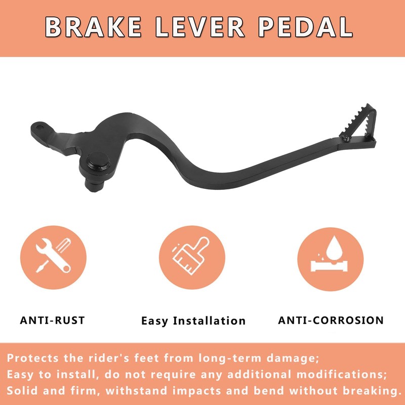 WORLDMOTOP Motorcycle Brake Pedal Foot Lever Replacement for Honda CRF125F