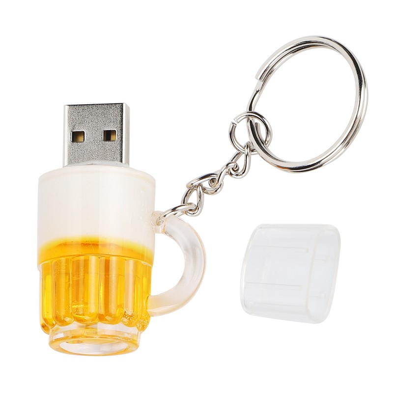 USB Flash Drive Cartoon Domineering Beer Mug Shape Portable Storage