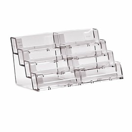TAYMAR 8BC93 Business Card Holder, Business Card Stand, 2 x 4 Levels, Transparent