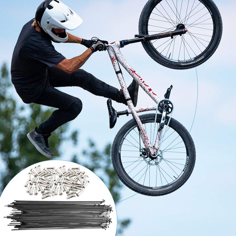 sinzau Bicycle Spokes, Pack of 38 Mountain Bike Spoke with