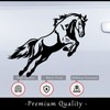IOO6Z8SY Jumping Horse Art Stickers - Waterproof, UV Resistant, Car