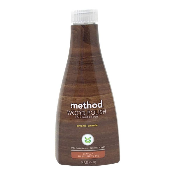 Method, Wood Polish and Shine Spray Almond, 14 Ounce