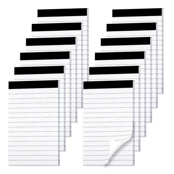 12PCS Small Notepads, 3x5in Note Pads with 30 Sheets Lined