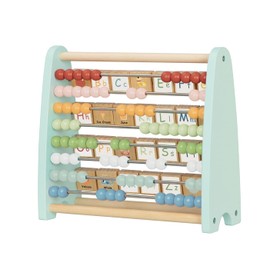 Tooky Toy TJ558N My Forest Friends Double Sided Abacus: Beads and Alphabet with Pictures Abacus for Toddlers and Children for Ages 2+