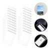 NUOBESTY 20Pcs Vertical Clear PVC Badge Holders, Waterproof Card Sleeves