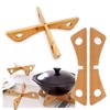 Foldable Wooden Trivet | Pot Holders, Modern Wooden Trivet (4