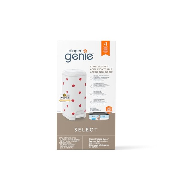 Diaper Genie Diaper Genie Select Pail (Red Polka Dot) is