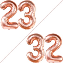 KatchOn, Rose Gold 2p Balloons - 40in, 23 for Women's 23rd Birthday Decorations & Anniversary