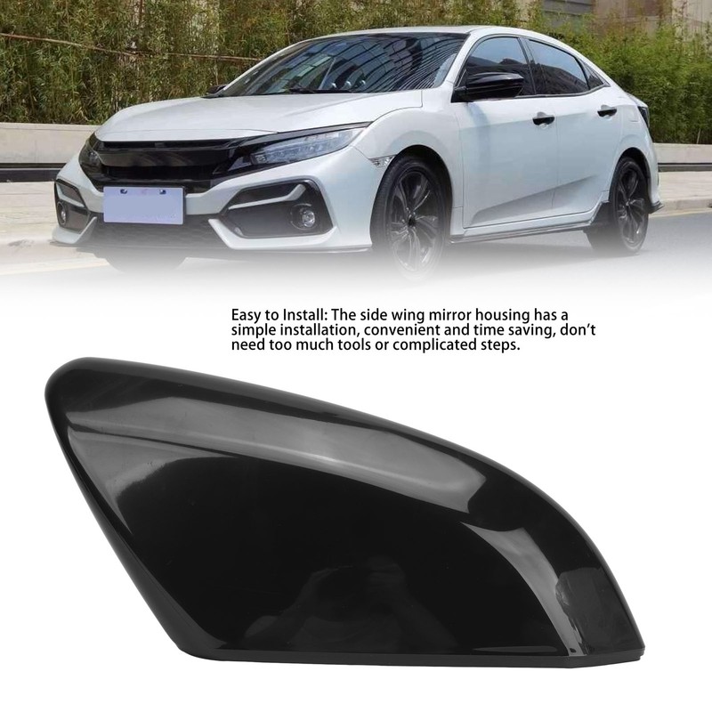 Side Mirror Cap Cover 76201‑TBA‑A11ZF Right Passenger Side Black Rearview