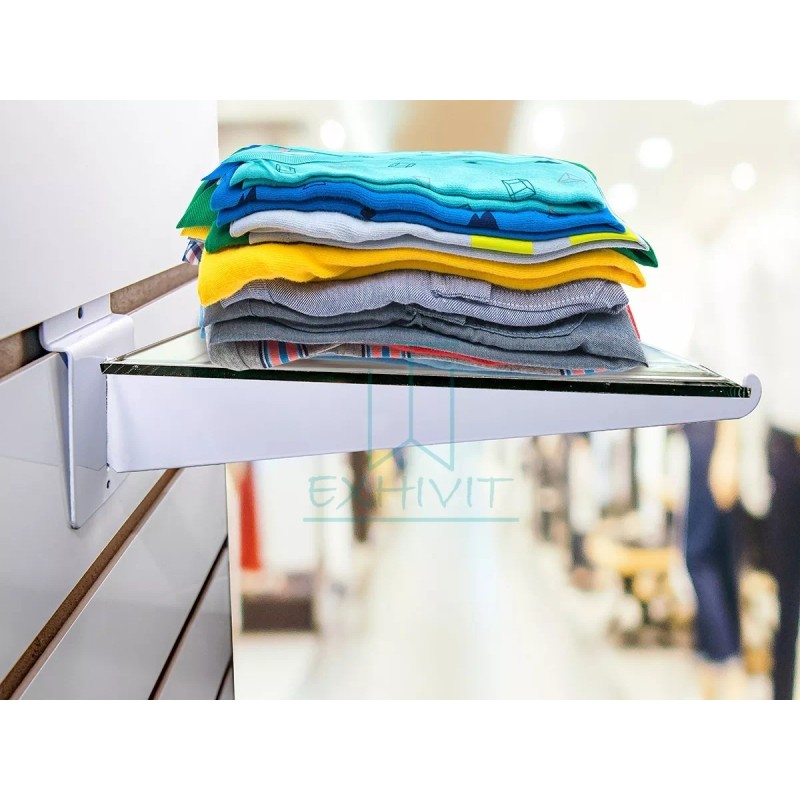 Exhivit Mensula Gancho Panel Ranurado Exhibipanel 30 Cms Paq 32p/eco