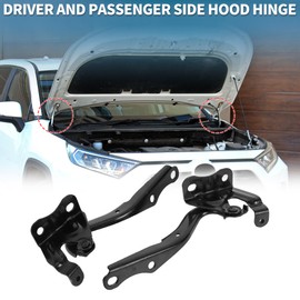 TUCKBOLD Fit Toyota Matrix 2009-2014 Toyota Corolla 2009-2013 Front Driver and Passenger Hood Hinges Black 1 Pair 5342012520/5341012550 Front Hood Bracket