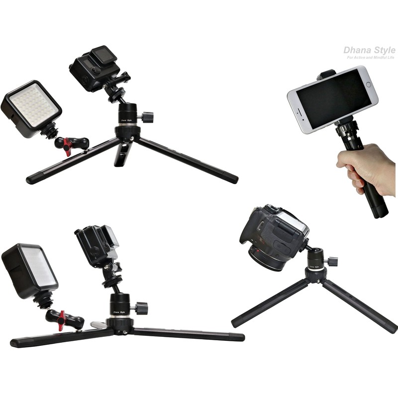 Tabletop Tripod, Shakotan Low Angle Metal Tripod, Ground Height, 1.1