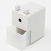 Muji NDB06A5S Manual Pencil Sharpener, Small, Light Gray, Approx. W