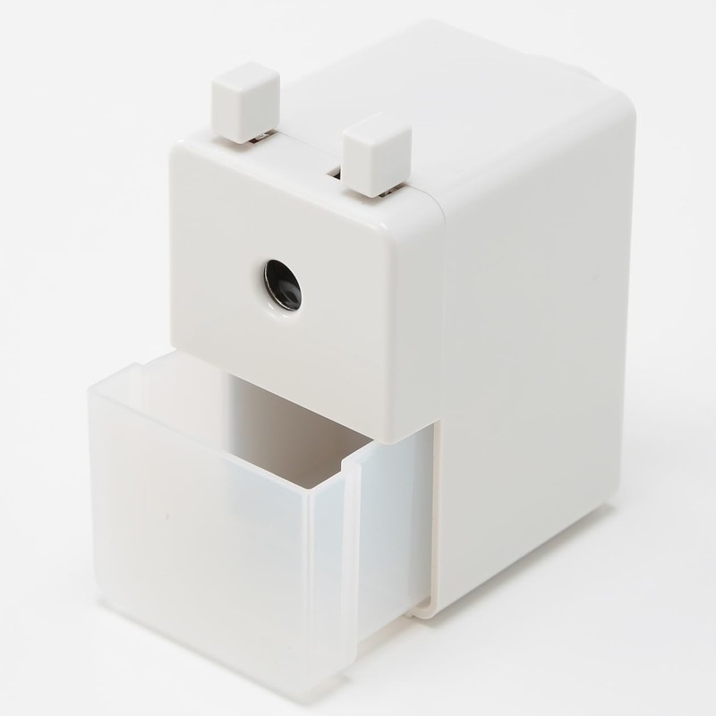 Muji NDB06A5S Manual Pencil Sharpener, Small, Light Gray, Approx. W