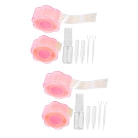 Beavorty Double Eyelid Tape Invisible 2 Sets Makeup Invisible Eyelid Sticker Lace Double Eyelid Tape Eyelid Lift Double Sided Eyelid Tape