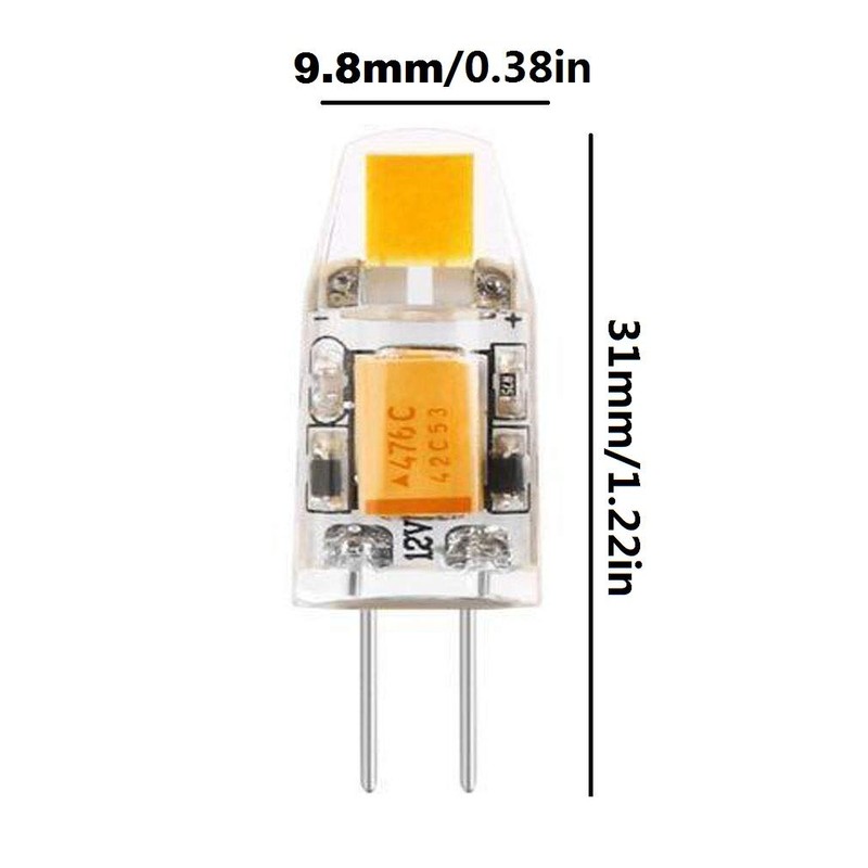 Lxcom Lighting G4 LED Bulb 1W 12V LED Light Bulb