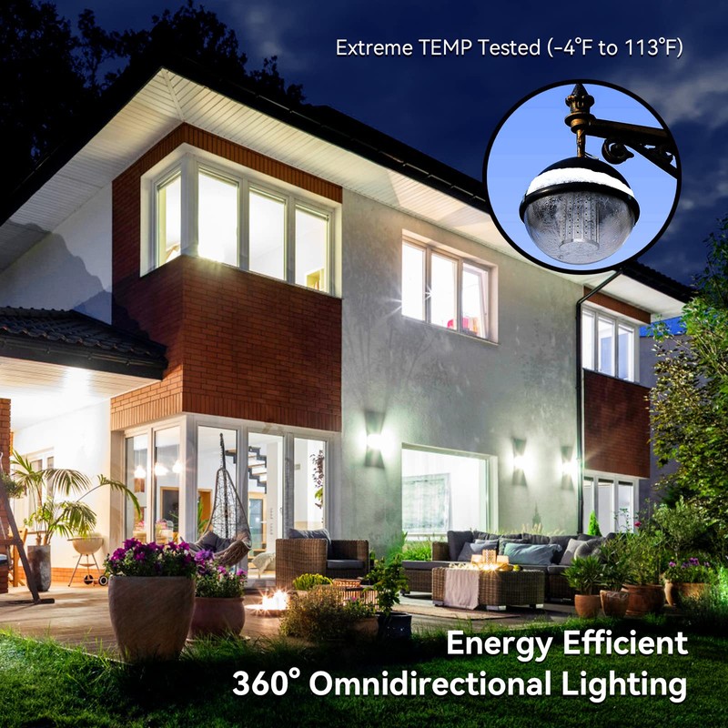 FanNicoo 60W LED Light Bulb 500W Equivalent LED Corn Light