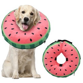 Elizabeth Collar, For Dogs and Cats, Float Type, Pet Collar, Pet Inflatable Collar, Cute Pet Protection Collar, Soft, Lightweight, Adjustable, Care, Scratches, Licking Prevention (Red, XL)