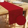 Encasa Dining Table Runner 13x72 in Long | Embossed Velvet