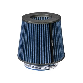 Rtunes Racing BLUE 2.5"-4" 63.5-102 mm Inlet Cold Air Intake Cone Replacement Performance Washable Clamp-On Dry Air Filter