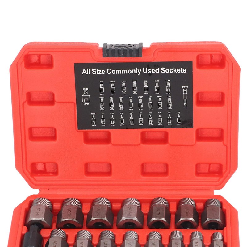 27Pcs Screw Extractor Set, Hex Head Multi Spline Screw Remover