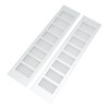 2 Pcs Air Vent Ventilation Grille Aluminium Alloy Rectangular Vent