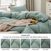 Bedsure Bedsure Sage Green Duvet Cover Queen Size - 3