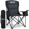 Overmont Oversized Folding Camping Chair - 450lbs Support with Padded
