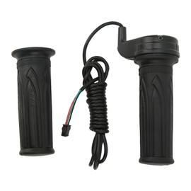 Electric Bike Handle Universal Full Twist Throttle Bike Handle Grip for 22mm Handlebar Scooters Black