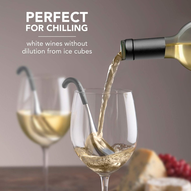 Final Touch Beverage Chilling Wands for Wine and Drinks -