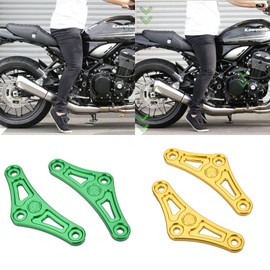 Motorcycle Low Down Kit Compatible Models Kawasaki Z900 Z900RS Z900RS CAFE (Thickness Up, Thickness 11MM) Ride Height Adjustment 30mm Improved Footing (Green)