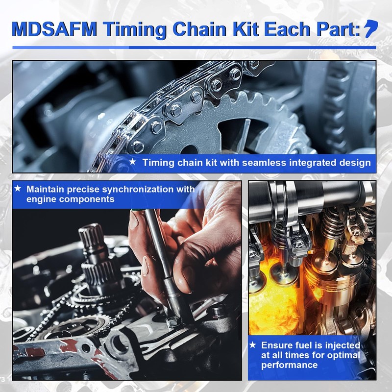 Timing Chain Kit with VVT Sprocket for 2009-2014 Toyota Camry,