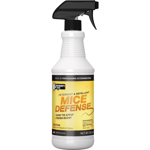 Exterminators Choice Mice Defense | 32 Ounce | Mice Repellent | Easy Pest Control for Mice | Uses Peppermint Oil to Keep Them Away
