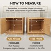 STORKING Slide Out Pot Lid Organizer Under Cabinet, Wire Dividers