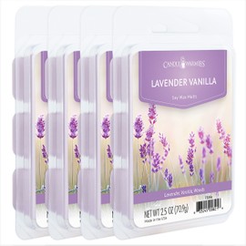 Candle Warmers Etc Classic Wax Melts 2.5oz, Lavender Vanilla Fragrance (4-Pack) – Each Pack has x4 2.5 oz Wax Melts and 30 Hours of Fragrance – Perfect for bedrooms, Living Rooms, and bathrooms