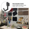 TOVINANNA 20pcs Plastic Pegboard Hooks, J Display Hook, Shelf Hanger