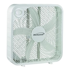 Brentwood Kool Zone F-20SW Box Fan,3-Speed 20-inch,White