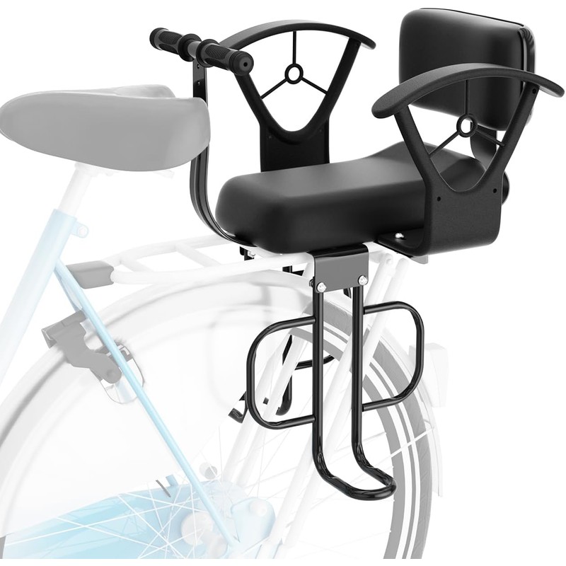 Rear Child Bike Seat for Family Rides – Adjustable Backrest,