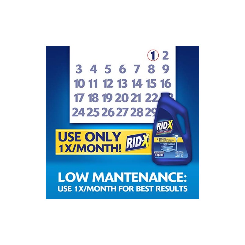 Rid-X Tratamiento séptico profesional, (1 botella) 15 onzas líquidas