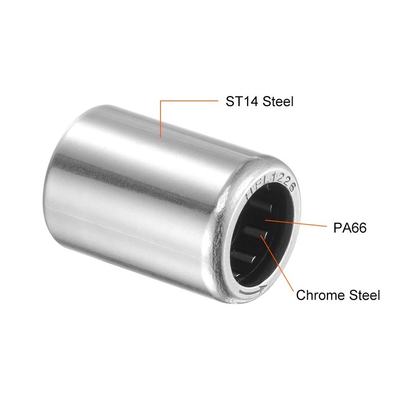sourcing map Needle Roller Bearings 12mm Bore 18mm OD 26mm