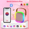 Karaoke Machine for Kids Adults, Portable Bluetooth Speaker with Wireless