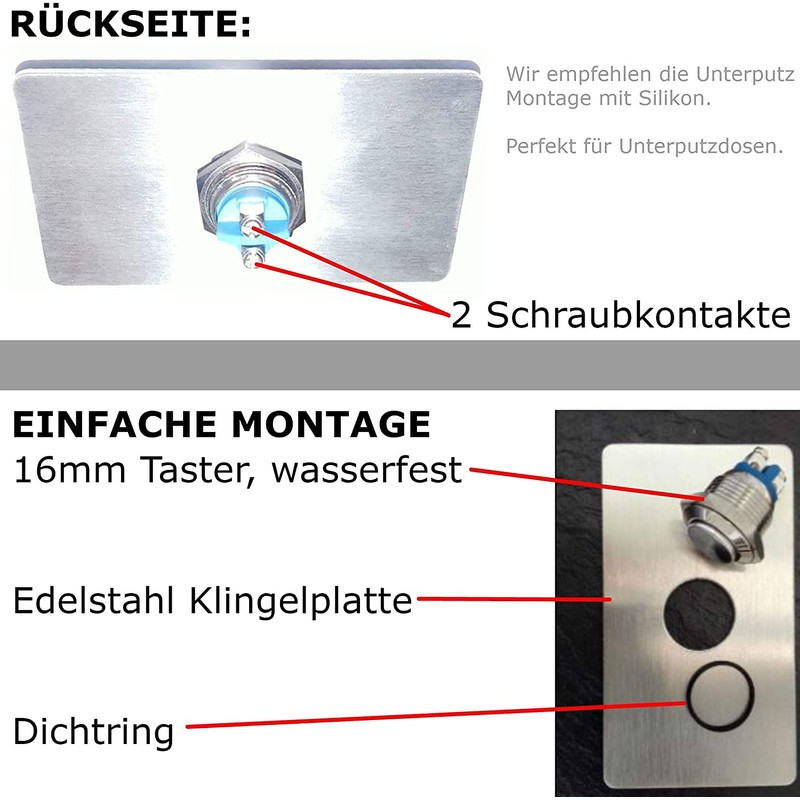 TronicXL Design V2A Stainless Steel Bell Plate - Made in