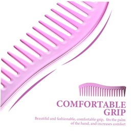 Baluue Professional Wide Tooth Styling Comb for Gentle Hair Care Anti-static Lightweight Essential Tool for Salon Home Use for Curly Hair Detangling for Men
