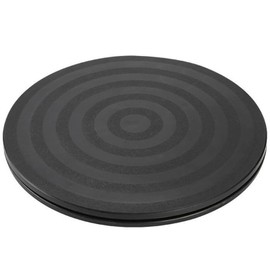 Rotator, Small, Diameter 7.9 inches (20 cm), Load Capacity, 360 Degree Rotation, Round Turntable, For TVs, TV Monitors, Projectors, Phones, Computers, Black