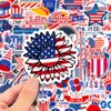 Masper 100 Non-Repeating 4th of July Stickers, Assorted Patriotic Stickers,