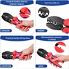 DEYMU Solar Crimping Tool Cable Connector, with 6pcs Male Female