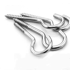 SHULLIN 30pcs Screw Hooks Screw Eye Hooks Ceiling Hooks Wall Hanging Hooks 4X55mm Cup Hooks Hanging Hooks Kitchen Storage Hooks Ceiling Hooks Ceiling Hanging Hooks for Ceiling Picture Hanger Lamp